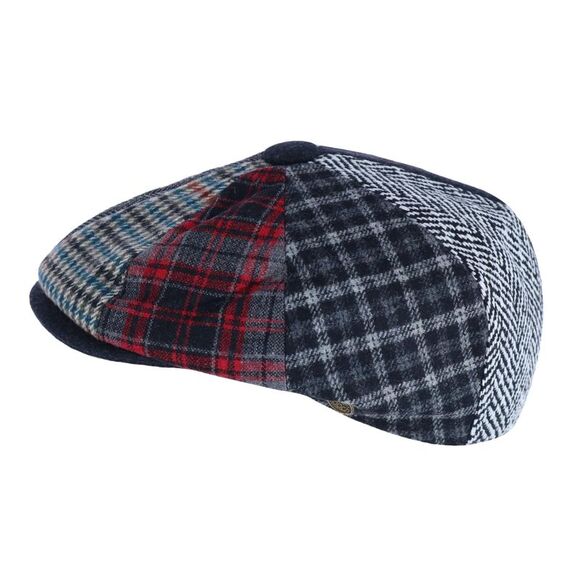 Epoch Hats Company Men's Multi Patchwork Newsboy Cap - Picture 1 of 5